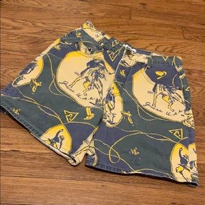 Vintage button fly guess shorts